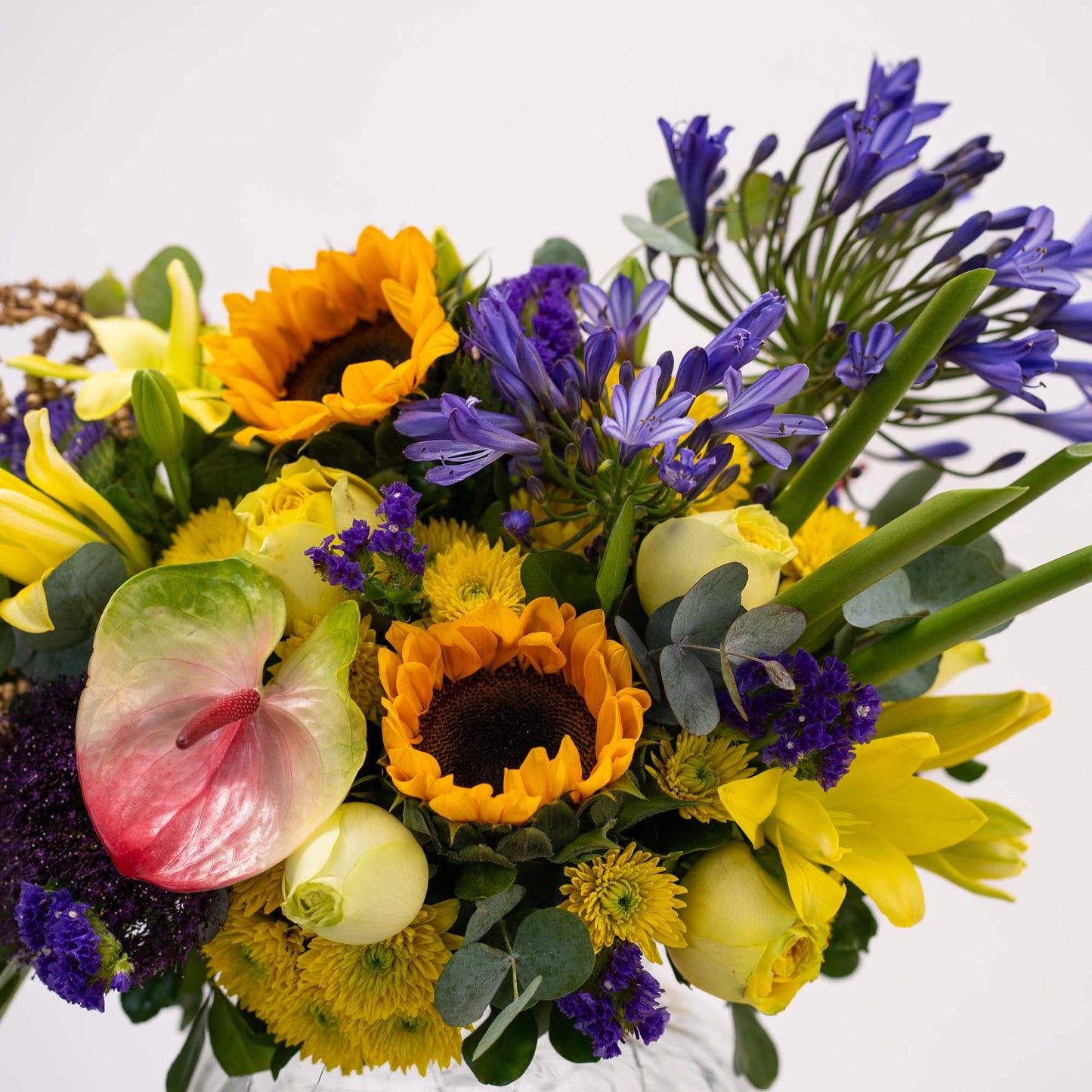Artisanal flower arrangement with rare and exotic flowers