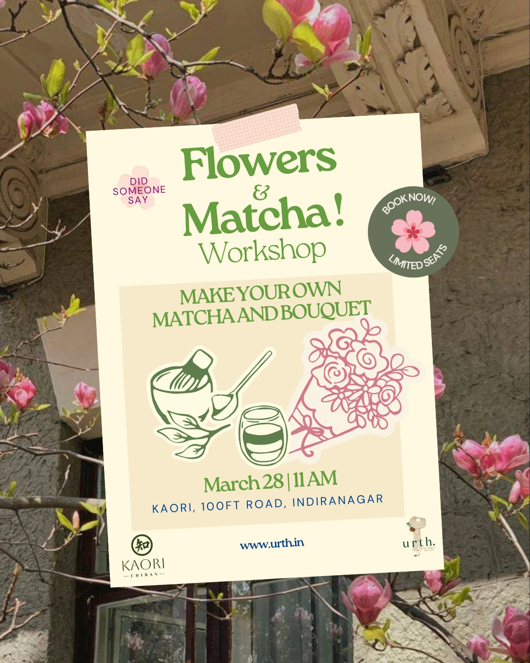 Make Your Matcha & Sakura Bouquet Workshop